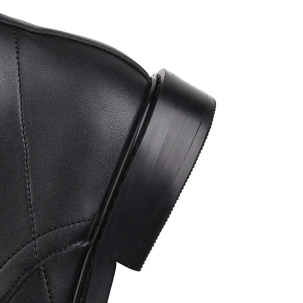 Fashion Natural Leather Women Boots Thick High Heels Platform Ankle Boots Autumn Winter Zipper Ladies Shoes 35-42
Fashion Natural Leather Women Boots Thick High Heels Platform Ankle Boots Autumn Winter Zipper Ladies Shoes 35-42