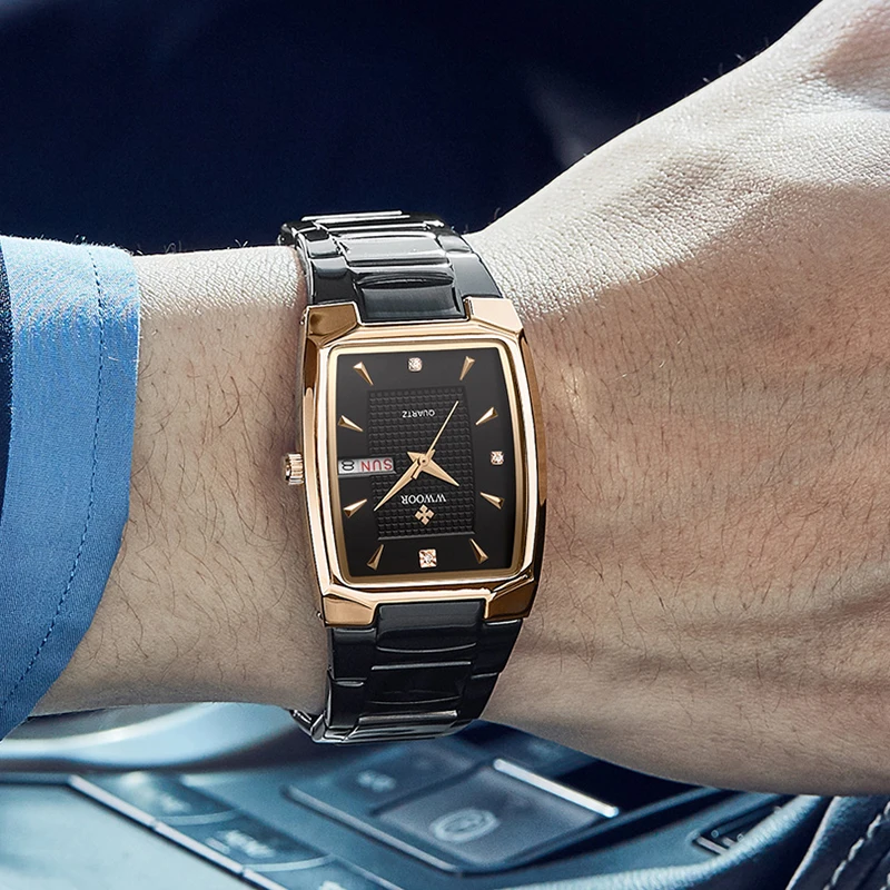 WWOOR Watch Men Famous Brand Luxury Black Square Wrist Watch Men Business Quartz Stainless Steel Waterproof Wrist Watch 2021 New
WWOOR Watch Men Famous Brand Luxury Black Square Wrist Watch Men Business Quartz Stainless Steel Waterproof Wrist Watch 2021 New