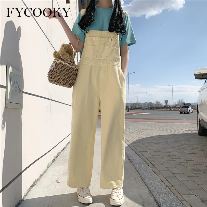 Summer New Korean Loose Jumpsuits Women Casual Kawaii Baggy Yellow Overalls Woman Sweet Fashion One Piece Outfits
Summer New Korean Loose Jumpsuits Women Casual Kawaii Baggy Yellow Overalls Woman Sweet Fashion One Piece Outfits