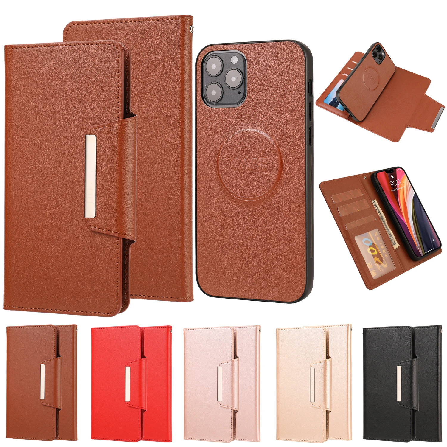 Luxury Leather Flip Phone Case for iPhone 13 12 Mini 11 Pro Max 6 7 8 Plus SE 2020 XS XR Wallet Shockproof Full Protection Cover 
Luxury Leather Flip Phone Case for iPhone 13 12 Mini 11 Pro Max 6 7 8 Plus SE 2020 XS XR Wallet Shockproof Full Protection Cover