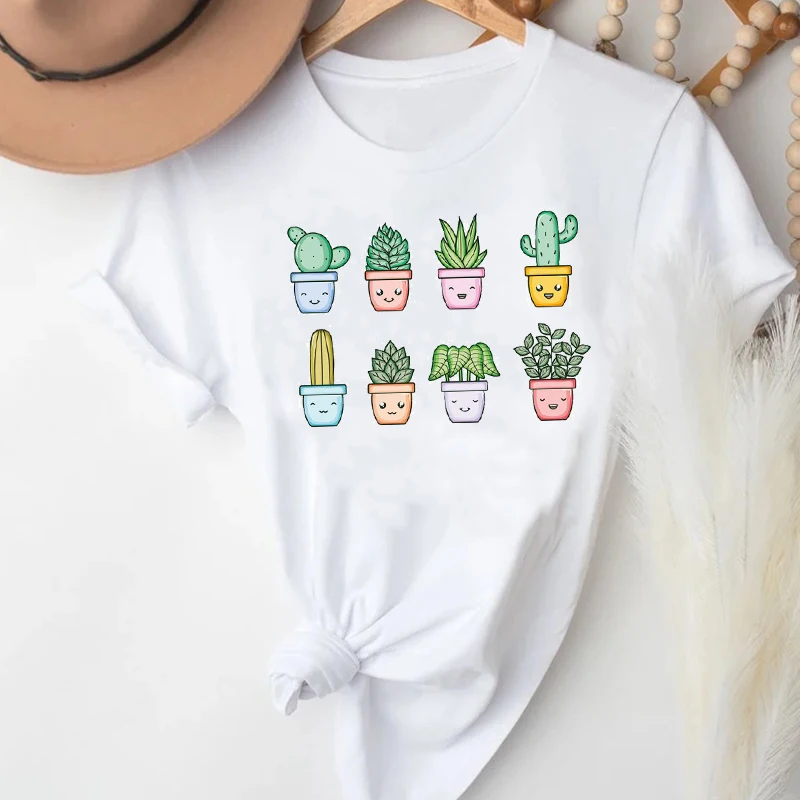 T-shirts for Women Cactus 90s Cartoon Short Sleeve Plant Ladies Fashion Clothes Stylish Tshirt Top Lady Print Girl Tee T-Shirt
T-shirts for Women Cactus 90s Cartoon Short Sleeve Plant Ladies Fashion Clothes Stylish Tshirt Top Lady Print Girl Tee T-Shirt