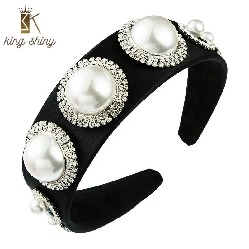 Vintage Baroque Big Simulated Pearl Headband for Woman Personality Sparkly Rhinestone Hairhoop Lady Wedding Party Hair Accessory
Vintage Baroque Big Simulated Pearl Headband for Woman Personality Sparkly Rhinestone Hairhoop Lady Wedding Party Hair Accessory