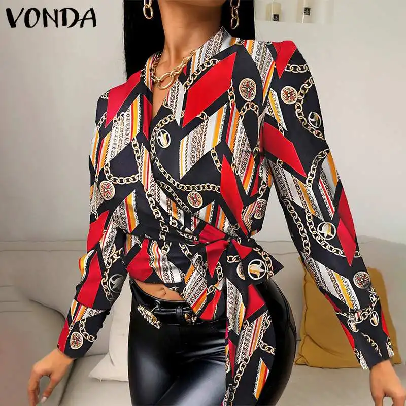 VONDA осенние винтажные топы с принтом, женские рубашки 2021, модные женские блузы, сексуальные элегантные праздвечерние чные блузки с V-образны...
VONDA осенние винтажные топы с принтом, женские рубашки 2021, модные женские блузы, сексуальные элегантные праздвечерние чные блузки с V-образны...
