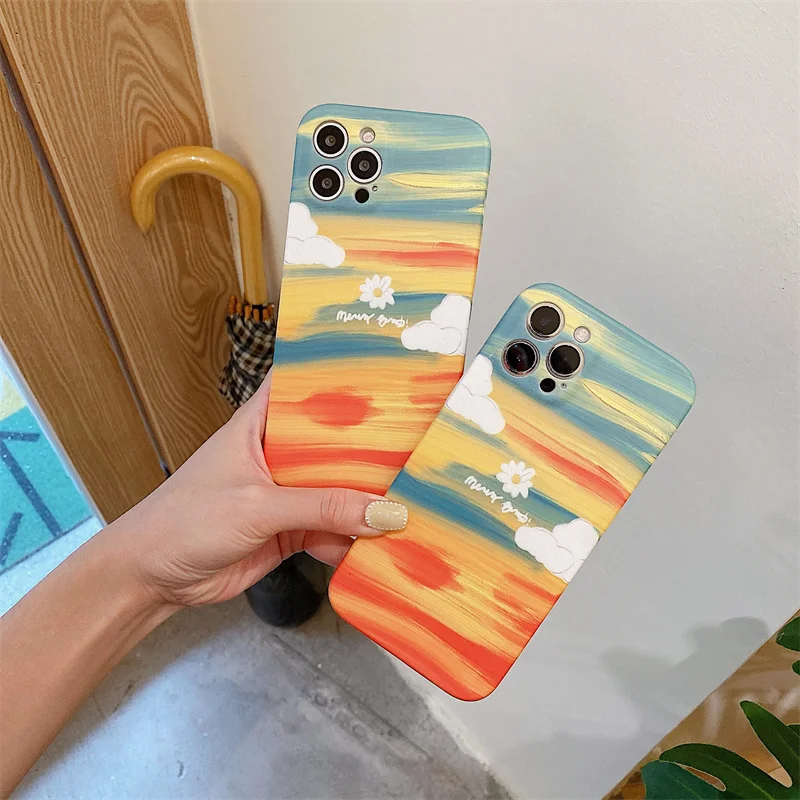 Fashion Luxury Art Cute Rainbow Oil Painting Phone Cases For Iphone 13 12 11 Pro Max XR X XS 7 8Plus Lovely Painting Back Cover
Fashion Luxury Art Cute Rainbow Oil Painting Phone Cases For Iphone 13 12 11 Pro Max XR X XS 7 8Plus Lovely Painting Back Cover