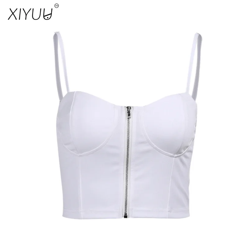 XIYUU Summer Camis Short Tops Women Sexy Club Party Vest Solid Color Croped Top Backless Camisole Zipper Basis Tank Top
XIYUU Summer Camis Short Tops Women Sexy Club Party Vest Solid Color Croped Top Backless Camisole Zipper Basis Tank Top