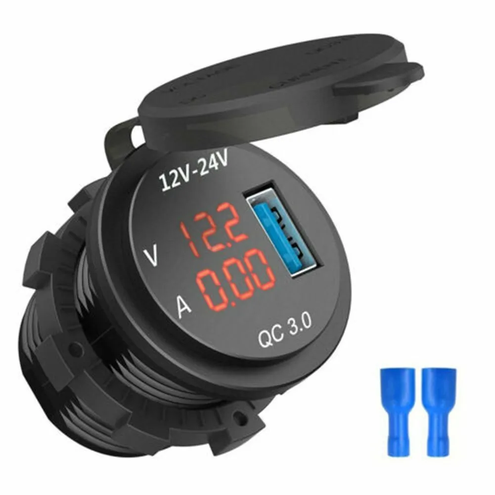 12V-24V Car Cigaret Lighter Socket 3A USB Port Fast Charger Voltmeter Mount Panel Auto Cigarette Lighter Sockets Power Adapter
12V-24V Car Cigaret Lighter Socket 3A USB Port Fast Charger Voltmeter Mount Panel Auto Cigarette Lighter Sockets Power Adapter