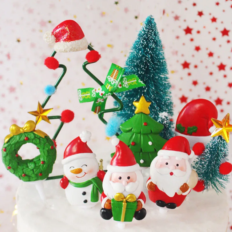 Christmas Cake Decoration Plug-In Santa Claus Snowman Christmas Tree Elk Decoration Ornaments Christmas Party Decoration
Christmas Cake Decoration Plug-In Santa Claus Snowman Christmas Tree Elk Decoration Ornaments Christmas Party Decoration