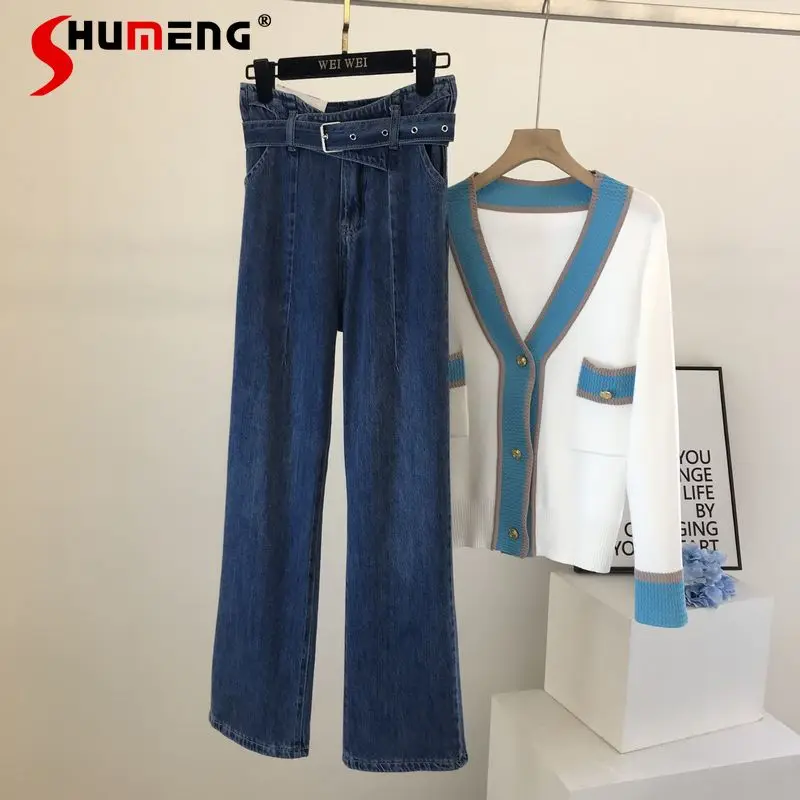 2021 Early Autumn New Korean Style High Waist Slimming Belt Wide Leg Denim Pants Women's Fashion Loose Casual Straight-Leg Jeans
2021 Early Autumn New Korean Style High Waist Slimming Belt Wide Leg Denim Pants Women's Fashion Loose Casual Straight-Leg Jeans
