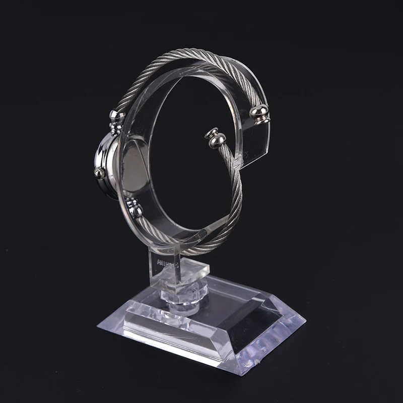 10CM Plastic Wrist Watch Display Rack Holder Sale Show Case Stand Tool Clear Jewelry Packaging Total Height | Украшения и