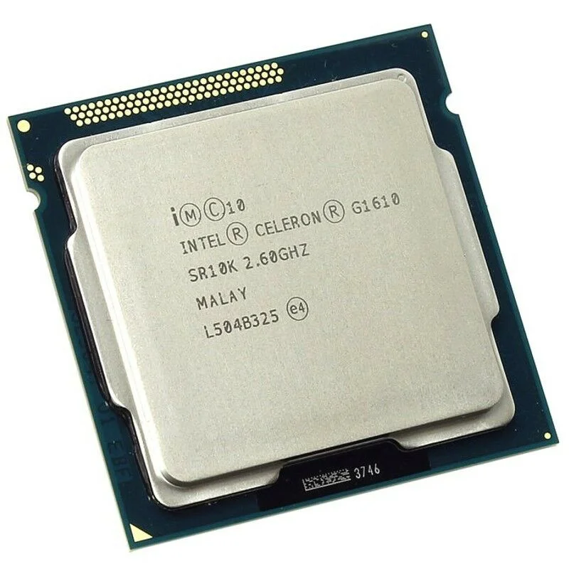 Двухъядерный процессор Intel G1610 LGA1155/2 6 ГГц 2 Мб/с Совместимость с материнской