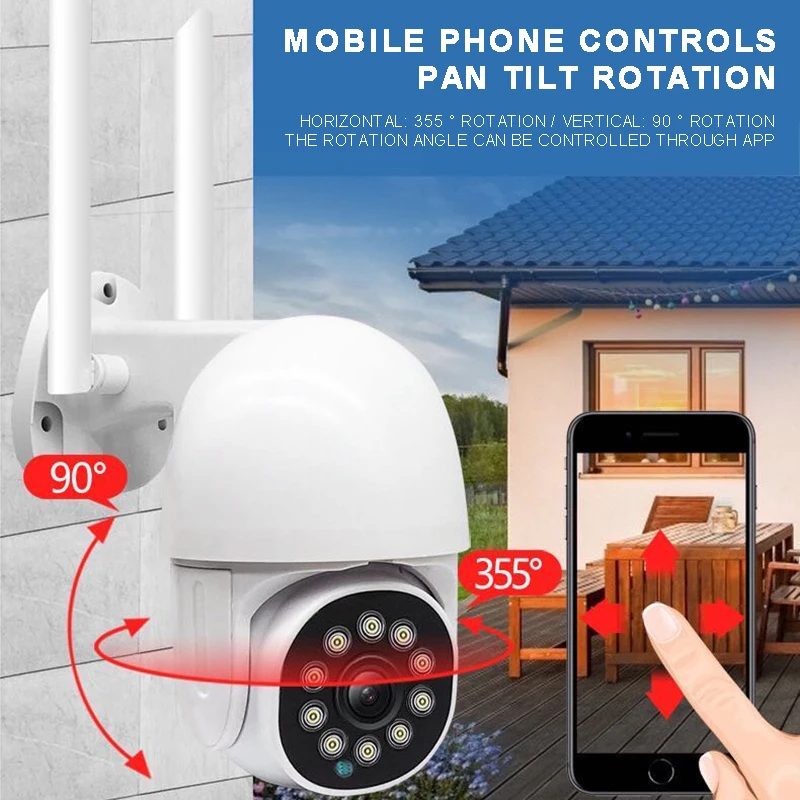 Smart Home Security Night Vision WiFi Camera Wireless 1080P Cam Adjustable Rotatable Waterproof UK Plug Camera Accessories
Smart Home Security Night Vision WiFi Camera Wireless 1080P Cam Adjustable Rotatable Waterproof UK Plug Camera Accessories