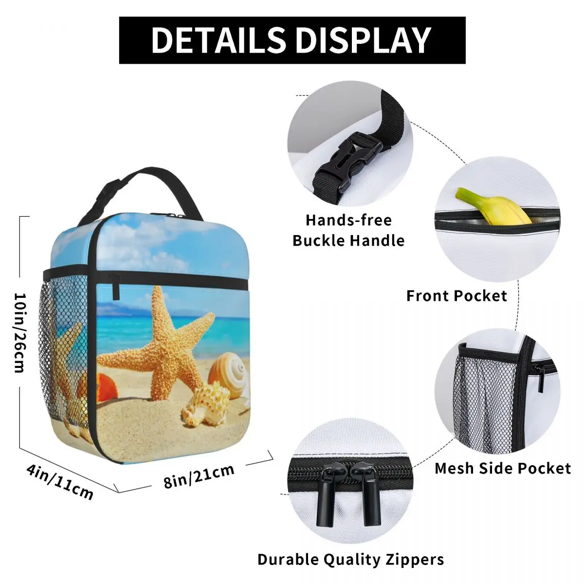 Summer Beach Lunch Bag for Women Men Large Insulated Lunch Box with Water Bottle Holder and Pockets 
Summer Beach Lunch Bag for Women Men Large Insulated Lunch Box with Water Bottle Holder and Pockets