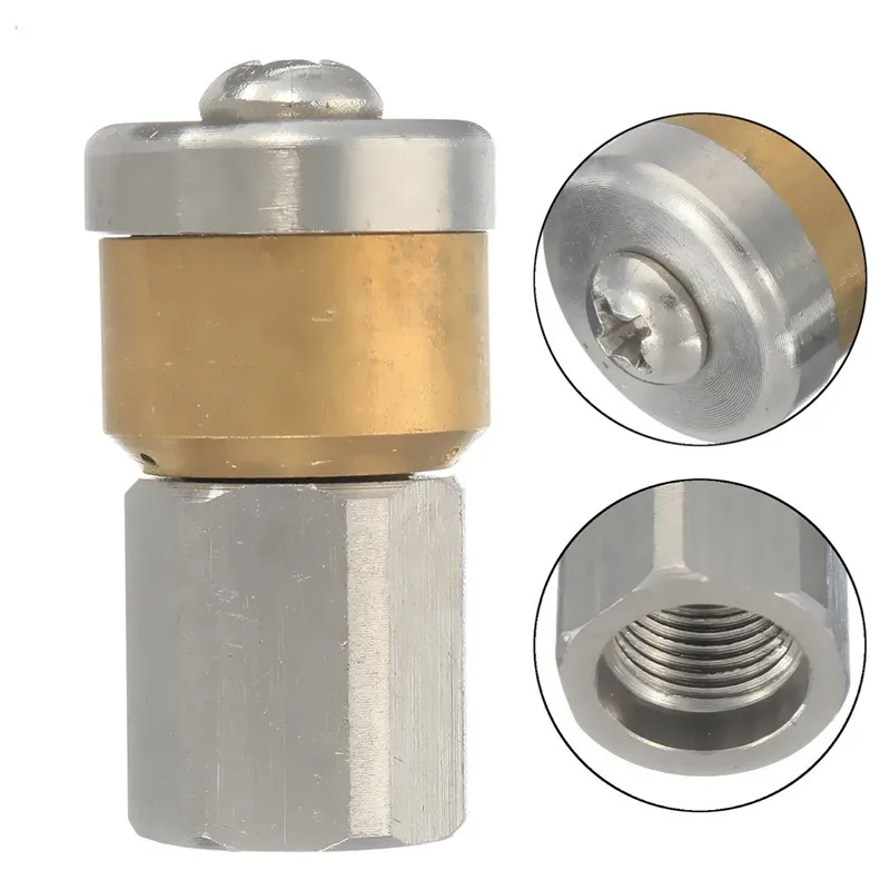 High Pressure Sewer Pipe Dust Removal Jetter Washing Sprayer Nozzle 3 Jet 1/8" F Rotary Cleaning Nozzle Plumbing Tools
High Pressure Sewer Pipe Dust Removal Jetter Washing Sprayer Nozzle 3 Jet 1/8" F Rotary Cleaning Nozzle Plumbing Tools