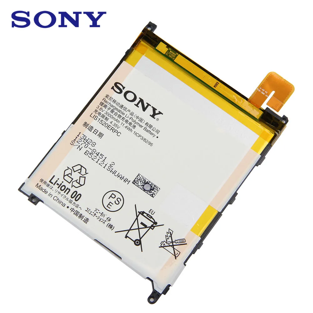 Оригинальный запасной аккумулятор Sony LIS1520ERPC для XL39h Xperia Z Ultra C6833 C6802 Togari L4 ZU