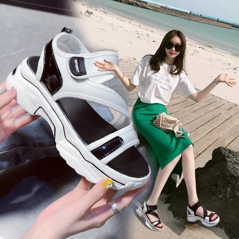 2021 Spring New Arrivals Thick Soled Women Sandals Wedges Casual Beach Sandals Female Fashion Sports Style Women's Spring Shoes
2021 Spring New Arrivals Thick Soled Women Sandals Wedges Casual Beach Sandals Female Fashion Sports Style Women's Spring Shoes