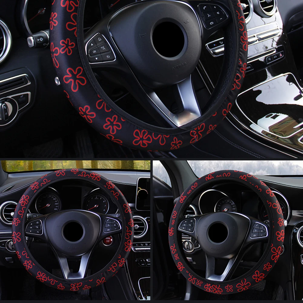 Fashion Anti-Slip 37-38cm Car Steering Wheel Cover Warm in Winter Cool Summer Auto Interior Accessories Universal Steering Cover
Fashion Anti-Slip 37-38cm Car Steering Wheel Cover Warm in Winter Cool Summer Auto Interior Accessories Universal Steering Cover