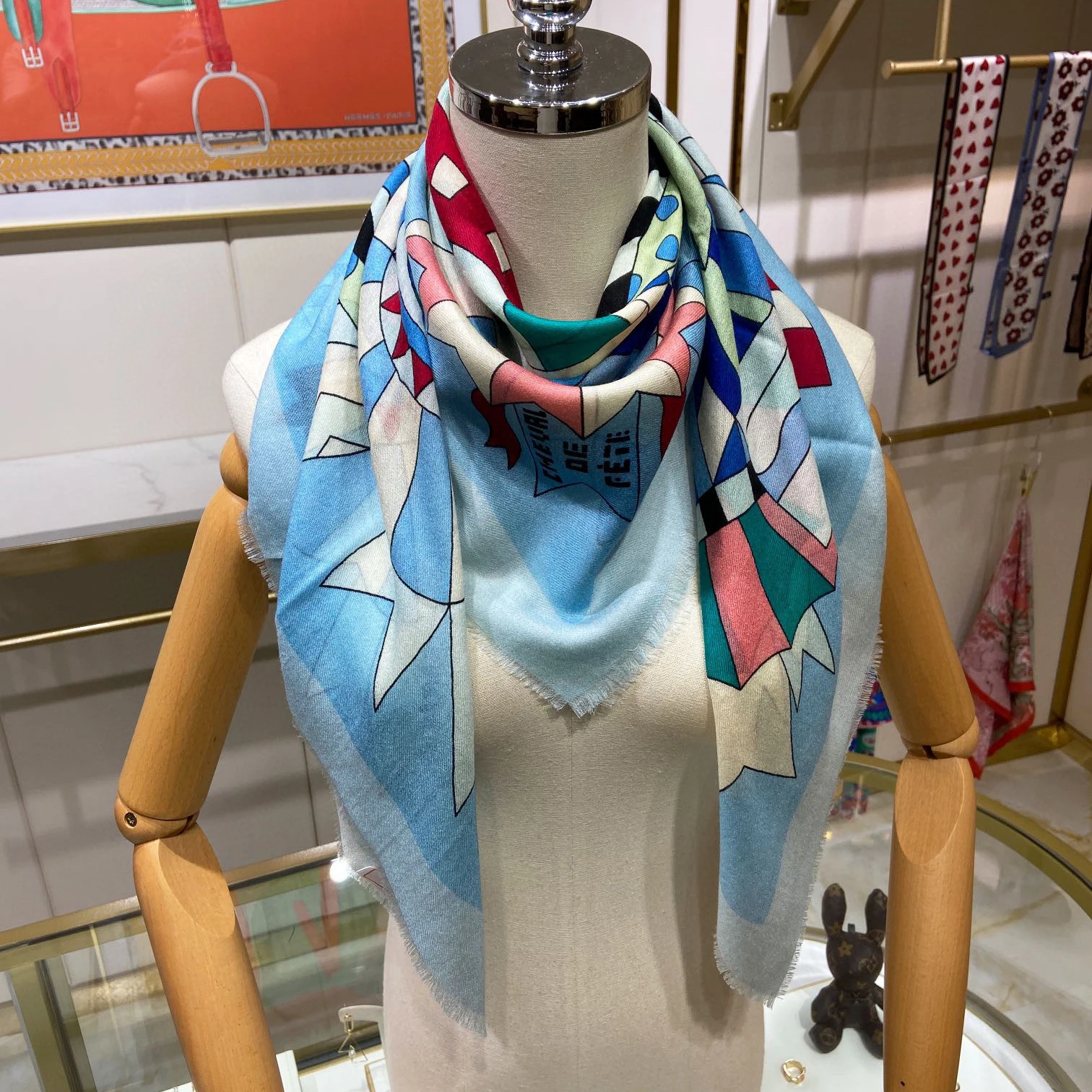 

Andonaimi 100 см кашемировый квадратный шарф высокого качества с подарочной упаковкой 100% кашемировые шарфы головные платки женские шали