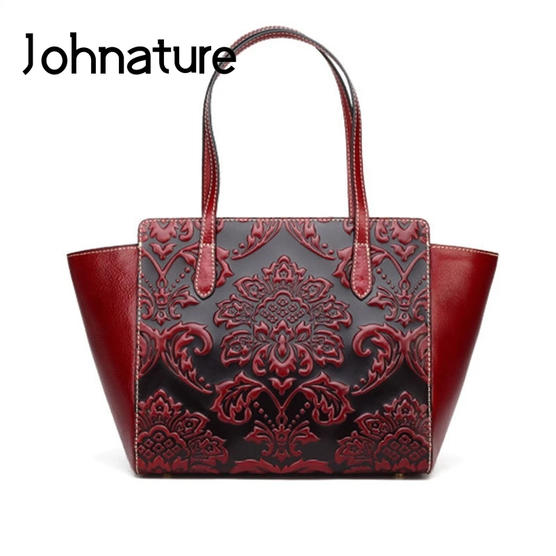 Johnature Genuine Leather Handbag 2022 New Vintage Embossed Women Bag Large Capacity Leisure Cowhide Versatile Shoulder Bags
Johnature Genuine Leather Handbag 2022 New Vintage Embossed Women Bag Large Capacity Leisure Cowhide Versatile Shoulder Bags