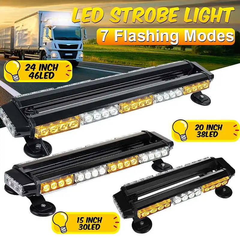 15" - 28" 12V Car Led Strobe Light Top Roof Beacon Light Flash Security Warning Flashing Emergency Trucks Trailer Engineering
15" - 28" 12V Car Led Strobe Light Top Roof Beacon Light Flash Security Warning Flashing Emergency Trucks Trailer Engineering