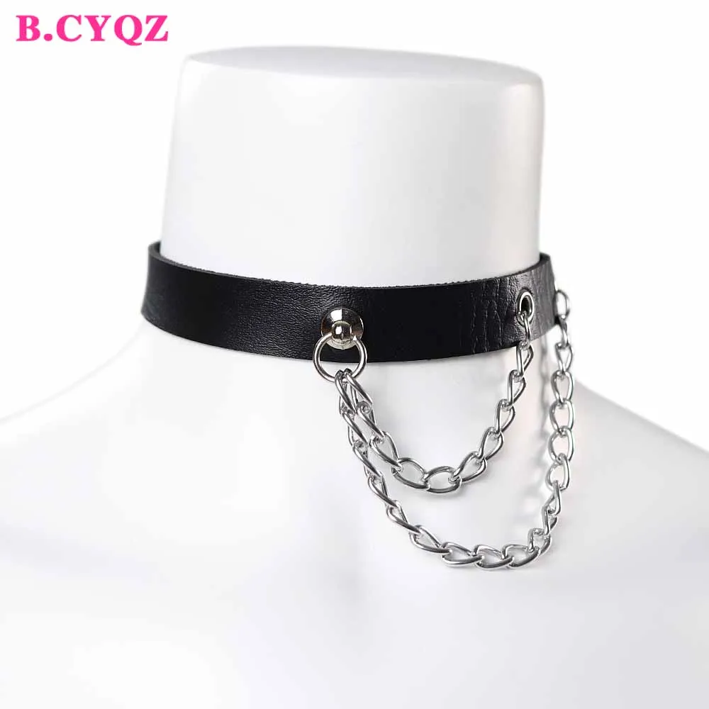 B.CYQZ Harajuku Choker Handmade Punk Garter Harness Woman Necklace Sexy Belt Gothic Accessories PU Leather Lingerie Bondage
B.CYQZ Harajuku Choker Handmade Punk Garter Harness Woman Necklace Sexy Belt Gothic Accessories PU Leather Lingerie Bondage
