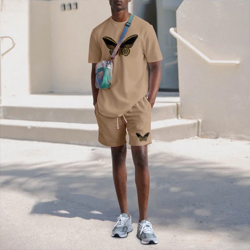 2021 Summer New Men Fashion Printing Patchwork Short Sleeve Tees And Shorts 2 Piece Sets Outfits Casual Men Harajuku Streetwear
2021 Summer New Men Fashion Printing Patchwork Short Sleeve Tees And Shorts 2 Piece Sets Outfits Casual Men Harajuku Streetwear