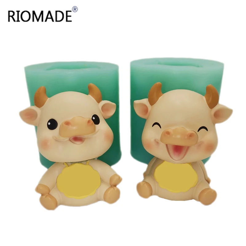 Calf Silicone Mold Chocolate Mousse Fondant Cake Tools 3D Lucky Peace Styles Candle Mould New Year Gift Car Decoration Artwork
Calf Silicone Mold Chocolate Mousse Fondant Cake Tools 3D Lucky Peace Styles Candle Mould New Year Gift Car Decoration Artwork