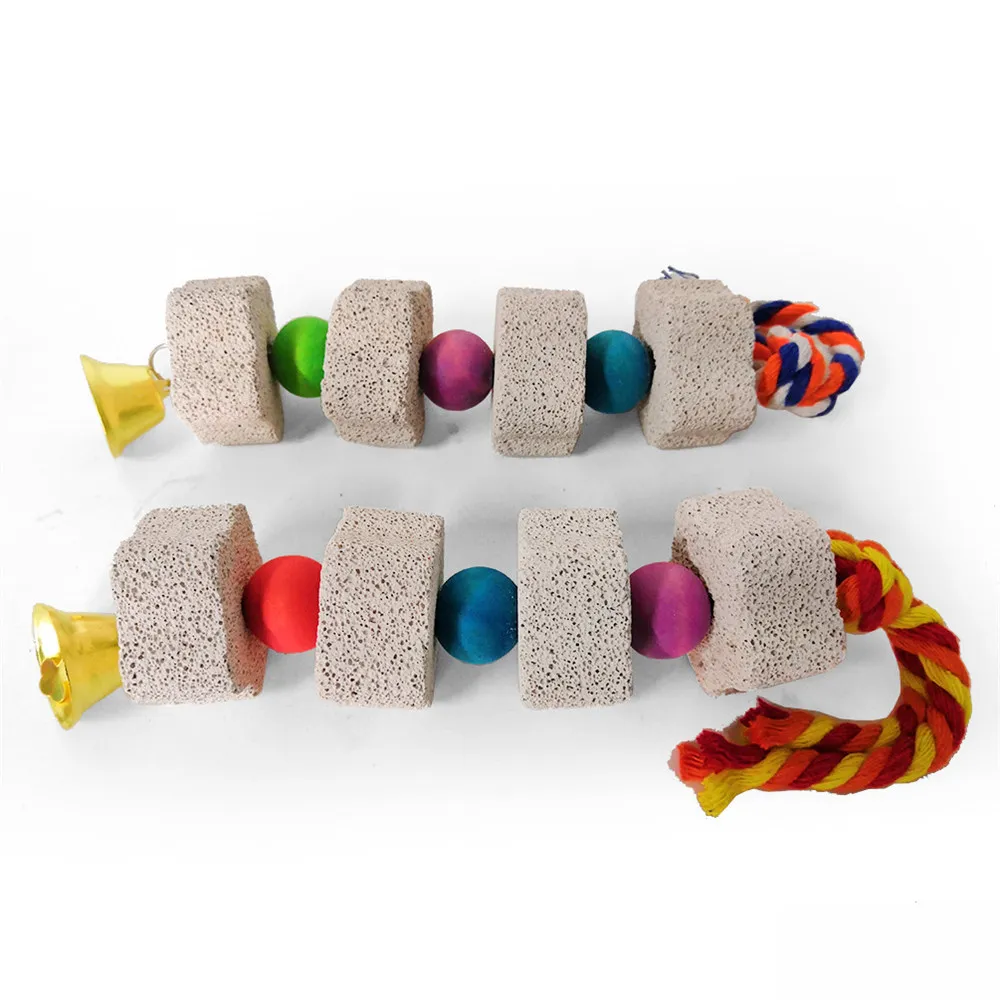 4*21cm Birds Parrot Grinding Stone Chewing Toy Mouth Molars Stone Toys Hanging String Parrot Cage Parakeet Cockatiel Toy Mineral
4*21cm Birds Parrot Grinding Stone Chewing Toy Mouth Molars Stone Toys Hanging String Parrot Cage Parakeet Cockatiel Toy Mineral