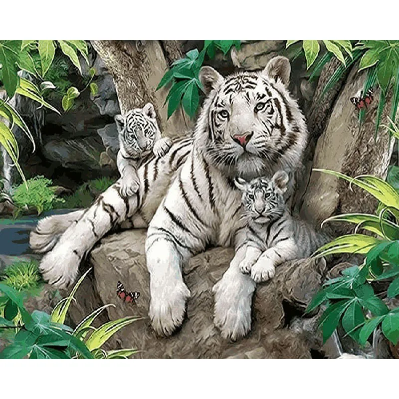 GATYZTORY Zero Basis DIY Painting By Numbers HandPainted Oil Painting Tiger Picture Colouring Wall Decor DIY Photo
GATYZTORY Zero Basis DIY Painting By Numbers HandPainted Oil Painting Tiger Picture Colouring Wall Decor DIY Photo