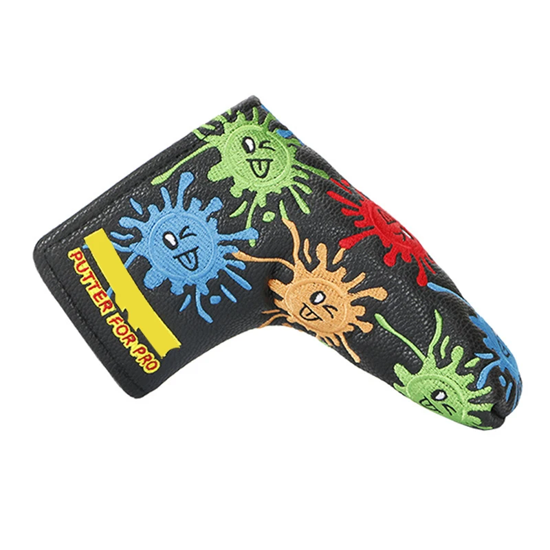 New Style Golf Putter Cover Straight Head Greens Embroidery Golf Putter Cap Cover Embroidery Personality Cue Pu Golf Club Cover
New Style Golf Putter Cover Straight Head Greens Embroidery Golf Putter Cap Cover Embroidery Personality Cue Pu Golf Club Cover