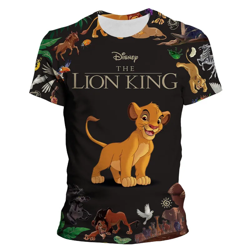 Disney T-Shirt Fashion The Lion King Simba Nala Cartoon Print Short Sleeve Harajuku Men's Women Female Children Tee Tops Femme
Disney T-Shirt Fashion The Lion King Simba Nala Cartoon Print Short Sleeve Harajuku Men's Women Female Children Tee Tops Femme