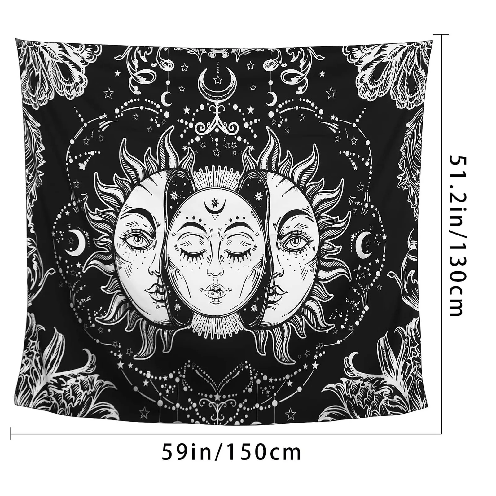 Black And WhiteTapestry Sun And Moon Tapestry Wall Hanging As Wall Art And Home Decor For Bedroom Living Room Dorm Decor
Black And WhiteTapestry Sun And Moon Tapestry Wall Hanging As Wall Art And Home Decor For Bedroom Living Room Dorm Decor