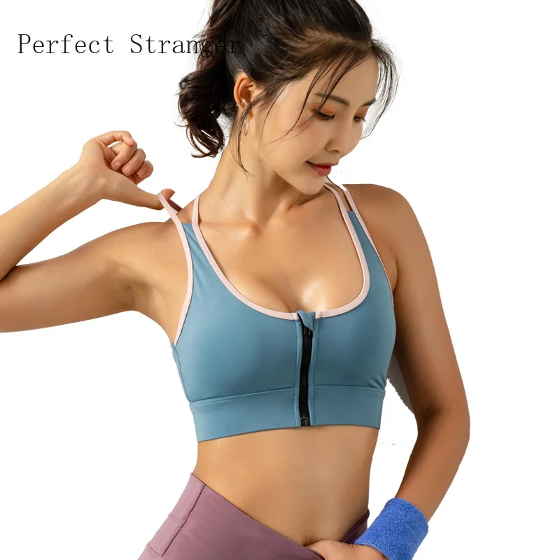 Women Zipper Sports Bra Gym Workout Underwear Push Up Yoga Crop Top Bras Solid Athletic Vest Fitness Shirt Sportswear
Women Zipper Sports Bra Gym Workout Underwear Push Up Yoga Crop Top Bras Solid Athletic Vest Fitness Shirt Sportswear