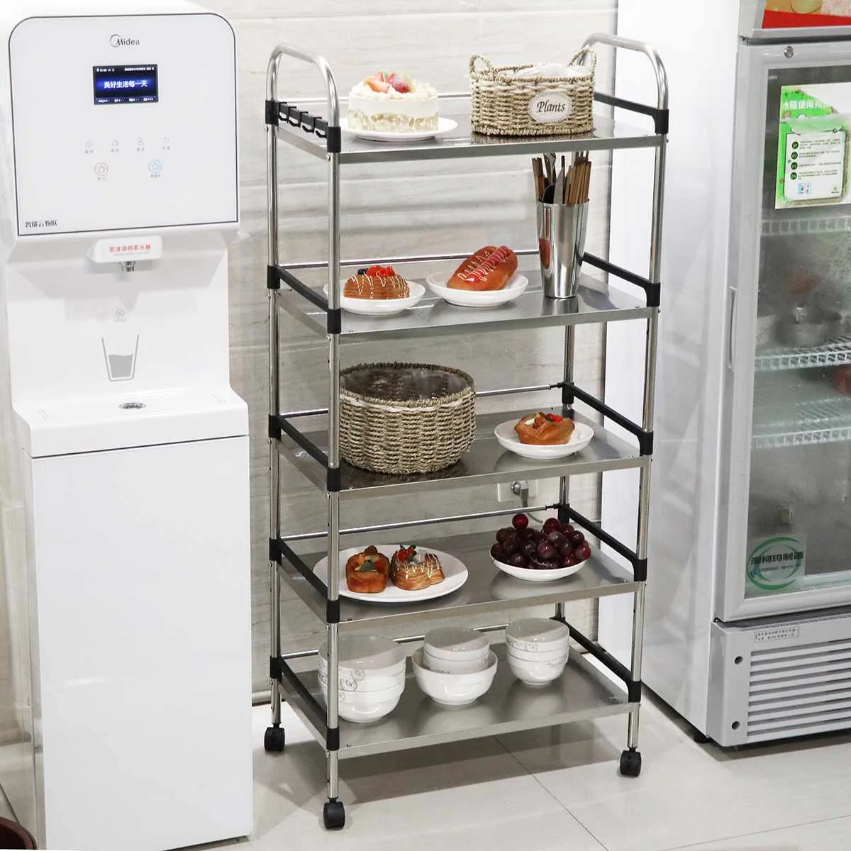 5 Layer Thicken Style Stainless Steel Kitchen Rack Floor Type Multi Layer Microwave Oven Shelf Storage Rack Pot Oven Organizer
5 Layer Thicken Style Stainless Steel Kitchen Rack Floor Type Multi Layer Microwave Oven Shelf Storage Rack Pot Oven Organizer