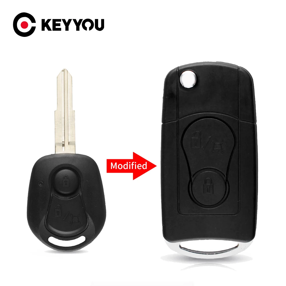 KEYYOU 10X Car Key Shell Fob For SsangYong Actyon Kyron Rexton 2 Buttons Modified Flip Folding Remote Blank Uncut Blade Case
KEYYOU 10X Car Key Shell Fob For SsangYong Actyon Kyron Rexton 2 Buttons Modified Flip Folding Remote Blank Uncut Blade Case