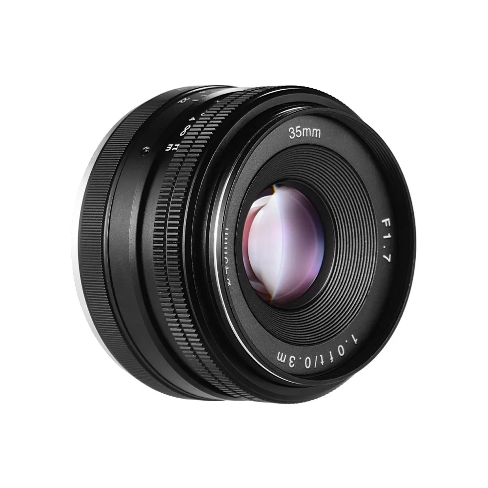 

35mm f/1.7 Manual Focus Mirrorless Lens Prime Lens Large Aperture for Humanistic Photography for Sony E Mount NEX3 NEX5 Cameras
