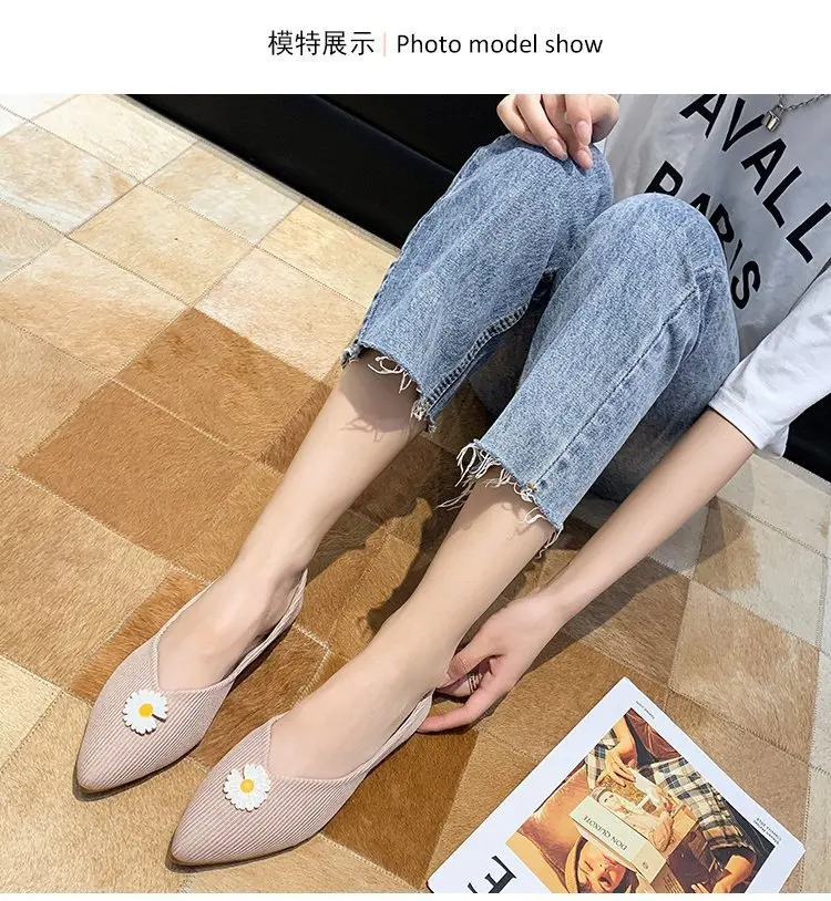2020 Small Daisy Pointed Shallow Mouth Shoes 2020 Spring and Autumn New Fairy Evening Shoes Lazy Pedal Moccasin-Gommino
2020 Small Daisy Pointed Shallow Mouth Shoes 2020 Spring and Autumn New Fairy Evening Shoes Lazy Pedal Moccasin-Gommino