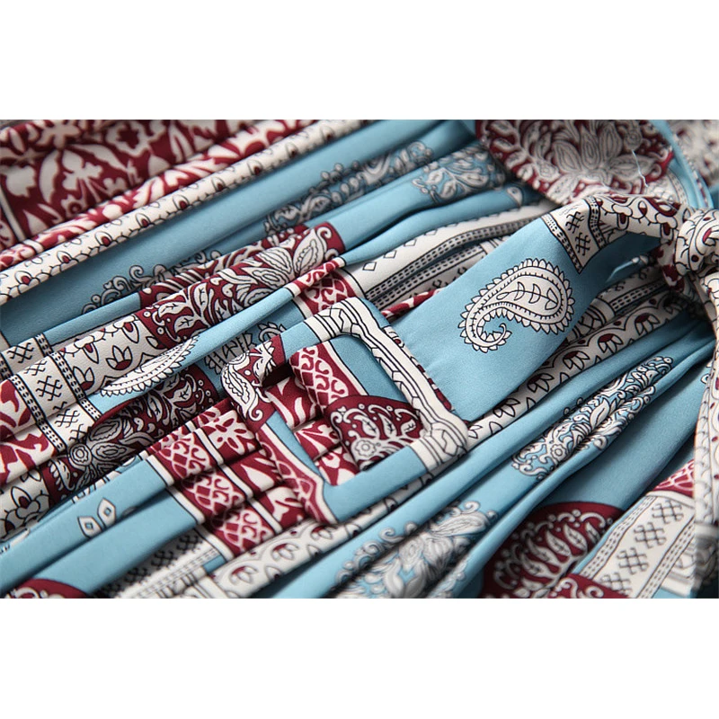 High Quality Spring Runway Dress Women New 2020 Fashion Turn Down Collar Lantern Sleeve Vintage Print Mid Calf Pleated Dresses
High Quality Spring Runway Dress Women New 2020 Fashion Turn Down Collar Lantern Sleeve Vintage Print Mid Calf Pleated Dresses