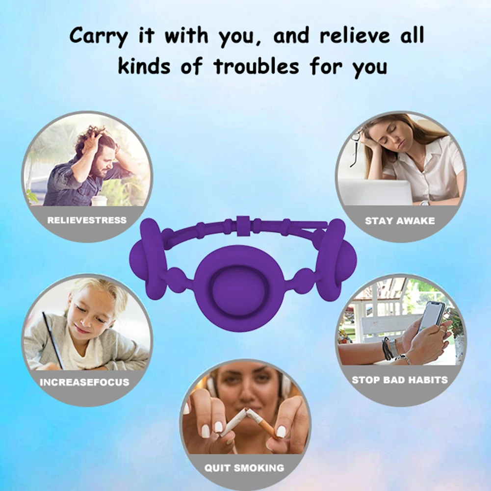 Sensory Toy Autism Special Stress Adult Silicone Push Bubble Bracelet Autism Toy Children Early Educational Tool 
Sensory Toy Autism Special Stress Adult Silicone Push Bubble Bracelet Autism Toy Children Early Educational Tool