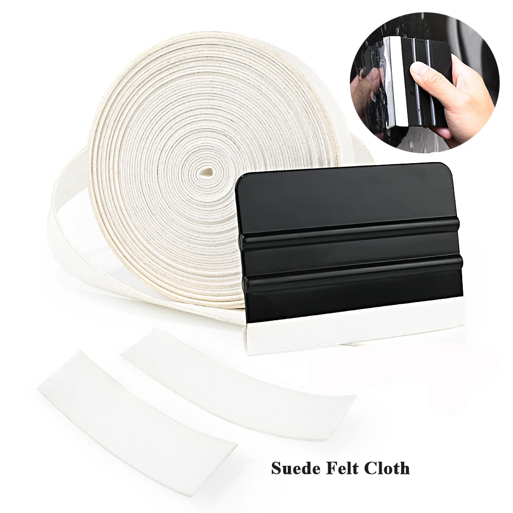 FOSHIO 10M Spare Suede Felt Cloth for Vinyl Wrapping Squeegee No Scratch Window Tinting Scraper Protector Edge Car Accessories
FOSHIO 10M Spare Suede Felt Cloth for Vinyl Wrapping Squeegee No Scratch Window Tinting Scraper Protector Edge Car Accessories