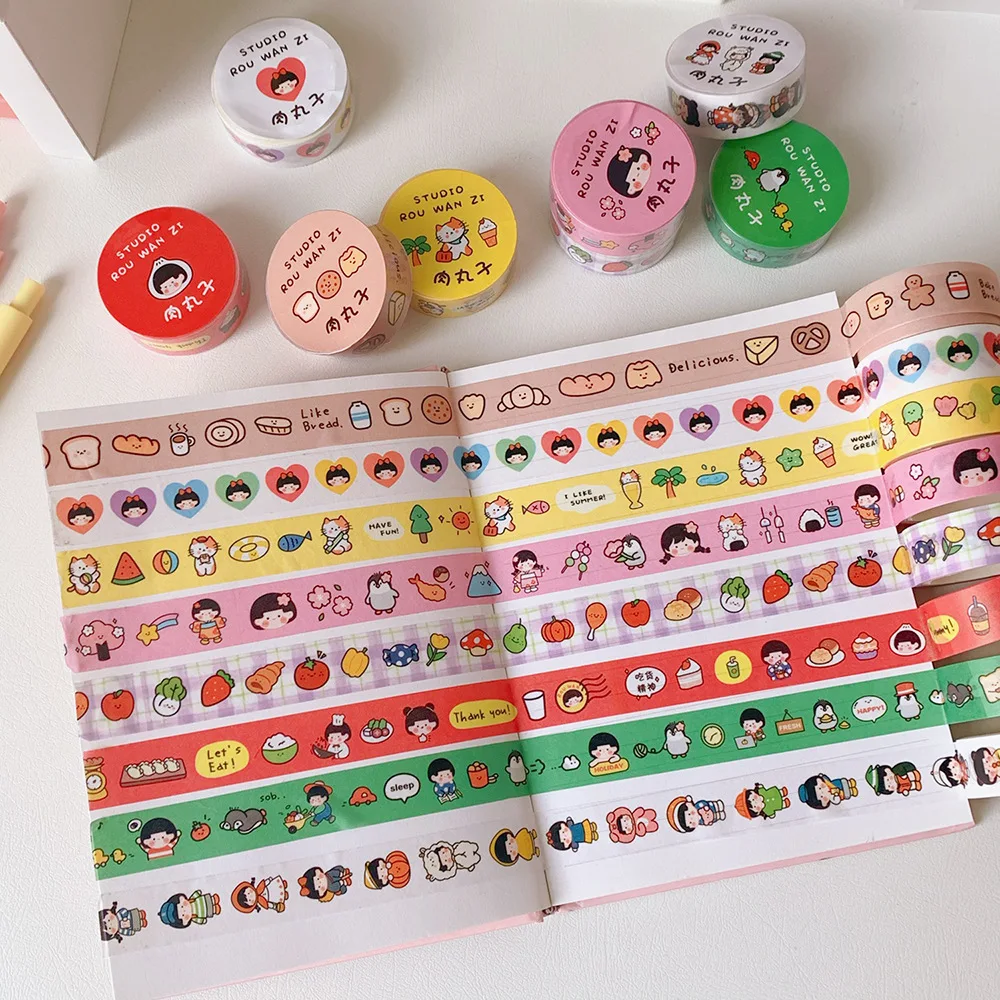 3m Japanese Girl Egg Bread Masking Tape Notes Sealing Sticker Washi Tape Cute Cartoon Bright Colors Diary DIY Decorative Tape
3m Japanese Girl Egg Bread Masking Tape Notes Sealing Sticker Washi Tape Cute Cartoon Bright Colors Diary DIY Decorative Tape
