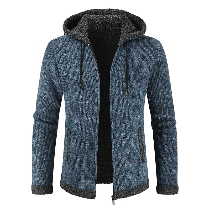 New winter warm hooded Thick Faux Fur Wool Sweater Men Autumn Sweater Coat Male Mens Jackets Casual Zipper Knitwear dropshipping
New winter warm hooded Thick Faux Fur Wool Sweater Men Autumn Sweater Coat Male Mens Jackets Casual Zipper Knitwear dropshipping