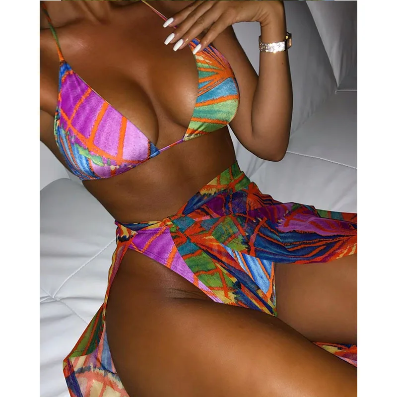 High Waist Bikinis Swimsuits Women Push Up Swimwear 3 Piece Set Bathing Suit Biquini Brazilian Bikini 2021 New Beachwear
High Waist Bikinis Swimsuits Women Push Up Swimwear 3 Piece Set Bathing Suit Biquini Brazilian Bikini 2021 New Beachwear