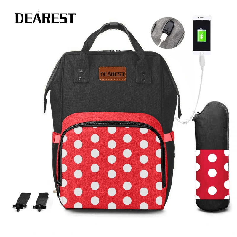 DEAREST Waterproof USB Chargeable Mommy Bag Diaper Backpack Baby Bags Diaper Bag Diaper Bag Travel Bag Organizer
DEAREST Waterproof USB Chargeable Mommy Bag Diaper Backpack Baby Bags Diaper Bag Diaper Bag Travel Bag Organizer