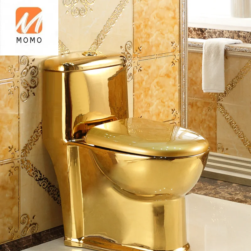 European style gold toilet for domestic use, siphon type water-saving and odor proof ceramic color toilet for small domestic use
European style gold toilet for domestic use, siphon type water-saving and odor proof ceramic color toilet for small domestic use