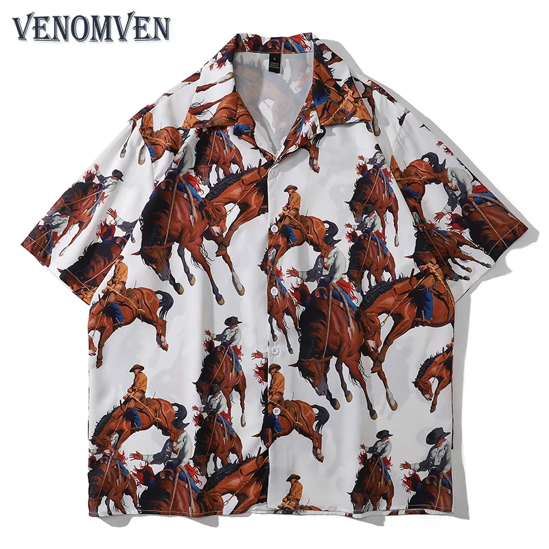 Harajuku Vintage fashion oversized shirt men's knight pattern horse beach Hawaiian shirt aesthetics art casual medieval women's
Harajuku Vintage fashion oversized shirt men's knight pattern horse beach Hawaiian shirt aesthetics art casual medieval women's