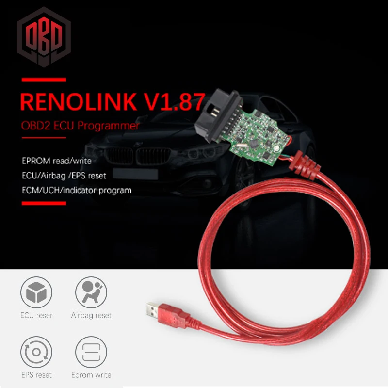 Многофункциональные V1.87 V1.52 Renolink OBD2 для Renault диагностические программируемые