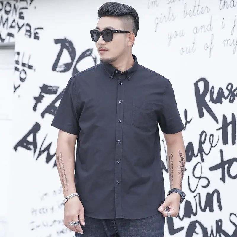 Summer men's Plus Size short sleeve shirt business casual fat man short sleeve large solid half sleeve shirt
Summer men's Plus Size short sleeve shirt business casual fat man short sleeve large solid half sleeve shirt