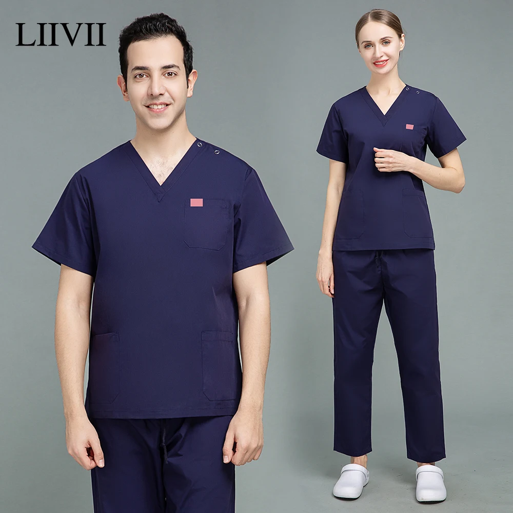 Operating Room WorkWear V-neck Dental Clinic Doctor Nurse Medical Uniforms Short Sleeved Lab Uniforms Pharmacist Scrubs Suits
Operating Room WorkWear V-neck Dental Clinic Doctor Nurse Medical Uniforms Short Sleeved Lab Uniforms Pharmacist Scrubs Suits