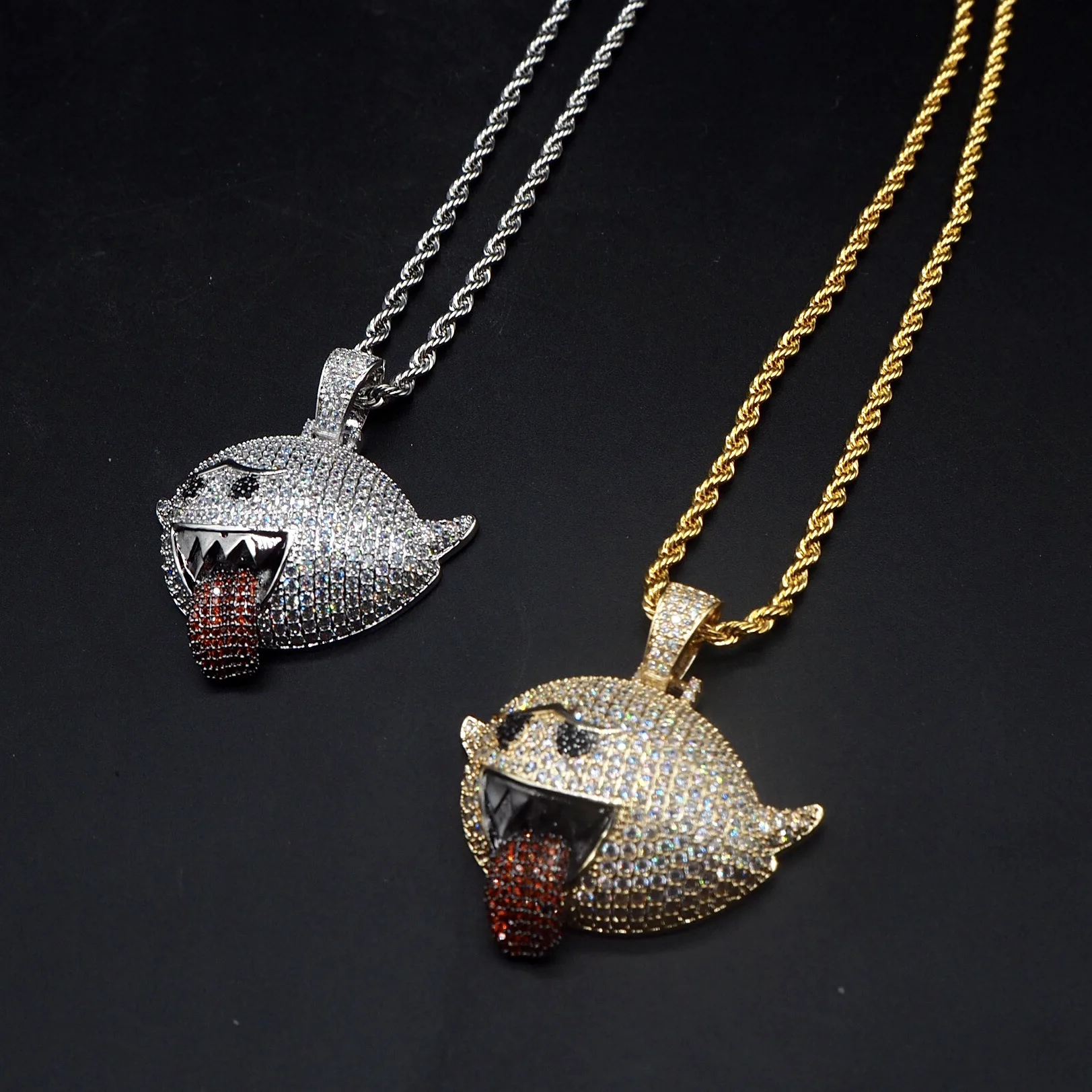 Flying Ghost Hip-Hop Pendant With Tennis Chain Gold And Silver Color Sparkling Zircon Mens Party Essential Necklace Jewelry Gift
Flying Ghost Hip-Hop Pendant With Tennis Chain Gold And Silver Color Sparkling Zircon Mens Party Essential Necklace Jewelry Gift