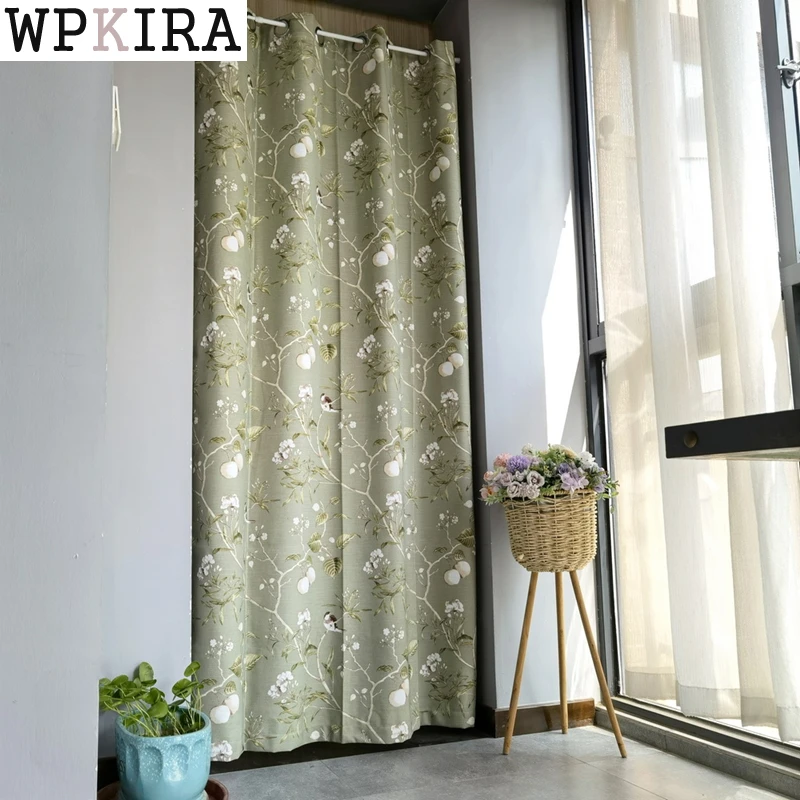 Pastoral Garden Birds Trees Pattern Door Curtain Printed Green Cloth Drape Bedroom Kitchen Porch Bay Window Blinds 145#D
Pastoral Garden Birds Trees Pattern Door Curtain Printed Green Cloth Drape Bedroom Kitchen Porch Bay Window Blinds 145#D